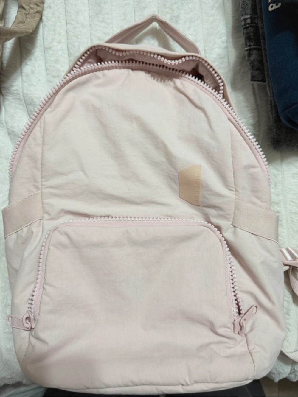 bagsmart pink compact backpack